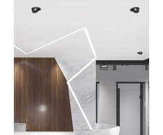 V-tac 28W LED įleidžiamas šviestuvas, juodas, 3000-6400K