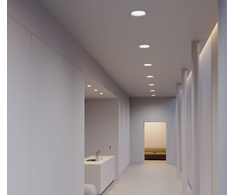 28W LED įleidžiamas šviestuvas XEVO ROUND, matinės baltos sp., 3000/4000/6000K