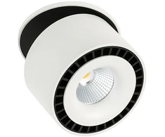 Pakabinamas šviestuvas 28W LED įleidžiamo montavimo šviestuvas SEVILLA ROUND, baltos/juodos sp., 4000K