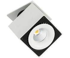 Lubinis šviestuvas Netlighting 28W LED įleidžiamo montavimo šviestuvas SEVILLA SQUARE, baltos/juodos sp., 4000K