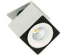 Lubinis šviestuvas Netlighting 28W LED įleidžiamo montavimo šviestuvas SEVILLA SQUARE, baltos/juodos sp., 4000K