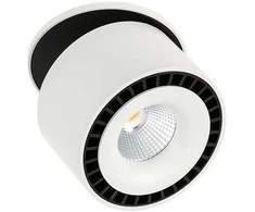 28W LED įleidžiamo montavimo šviestuvas SEVILLA ROUND, baltos/juodos sp., 4000K