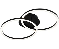 28W LED lubinis šviestuvas LIVIA, juodas, 3000K, 4324400