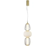 Bikuva.lt 28W LED pakabinamas šviestuvas ERIS, aukso sp., 3000K