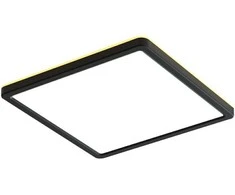 Italux 28W LED paviršinė panelė ALERIA, juoda, 2800/4000/6000K