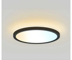 Italux 28W LED paviršinė panelė CORTE, juoda, 2800/4000/6000K