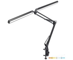 28W LED stalo šviestuvas TENUIX DUO, juodas, 3000/4000/6000K, dimeriuojamas