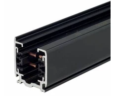 Solar Plus 2m ilgio 4 šerdžių, 3 fazių paviršinio montavimo bėgelis XTSC6200-2, juodas