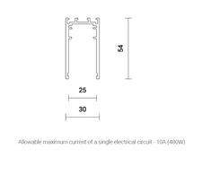 Bikuva.lt 2m paviršinis magnetinės sistemos bėgelis SPECTRA LIGHTING INSIGHT, baltas