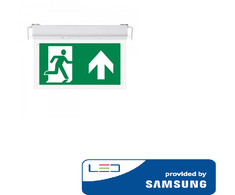 2W evakuacinis įleidžiamas šviestuvas V-TAC, IP20, 6000K (šaltai balta), SAMSUNG LED chip