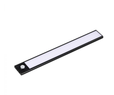 V-tac 2W LED įkraunamas linijinis paviršinis šviestuvas, 40cm, juodas, 4000K, su judesio davikliu