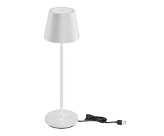 V-tac 2W LED įkraunamas stalinis šviestuvas, baltas, 3000K, dimeriuojamas, IP54, su belaidžio įkrovimo funkcija