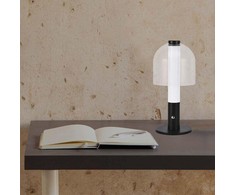 V-tac 2W LED įkraunamas stalinis šviestuvas, juodos sp./skaidrus, 3000/6000K, dimeriuojamas