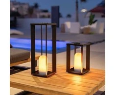 New Garden 2W LED įkraunamas šviestuvas SIROCO 30, juodas, 2000K, IP54, su microUSB jungtimi, dimeriuojamas
