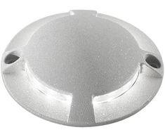 2W LED įleidžiamas į grindinį šviestuvas ELMO, sidabro sp., 4000K, IP65