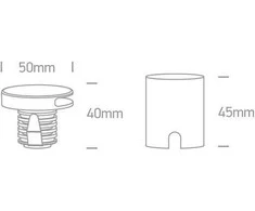 Bikuvalt 2W LED įleidžiamas sieninis lauko šviestuvas, baltas, 3000K, 68074/W/W