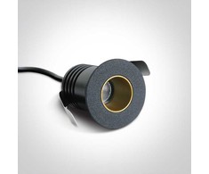 2W LED įleidžiamas šviestuvas, juodas, 3000K, 10102H/B/W