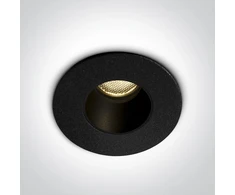 2W LED įleidžiamas vidaus/lauko šviestuvas, juodas, 3000/3500/4000K, IP65, 10102H/B/V