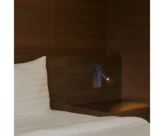 V-tac 2W LED įleidžiamo montavimo sieninis šviestuvas, juodas, 3000K, CREE LED chip