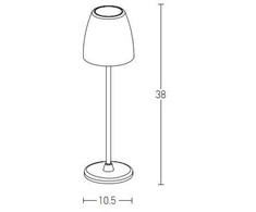 2W LED pastatomas lauko šviestuvas, juodas, 3000K, dimeriuojamas, su baterija, E194