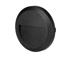 V-tac 2W LED paviršinis šviestuvas, juodas, 3000K, IP65
