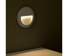 V-tac 2W LED paviršinis šviestuvas, pilkas, 3000K, IP65