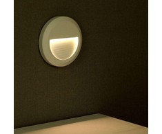 V-tac 2W LED sieninis lauko šviestuvas, baltas, 3000K, IP65