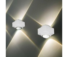 V-tac 2W LED sieninis šviestuvas, baltas, 4000K, IP54