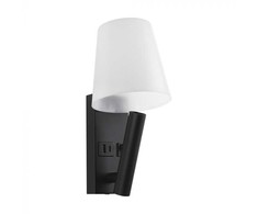 V-tac 2W LED sieninis šviestuvas, juodos/baltos sp., 3000K, CREE LED chip, su USB/PD jungtimi