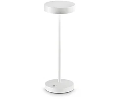 Ideal Lux 2W LED įkraunamas stalo šviestuvas TOFFEE, baltas, 3000K, IP54, 311715