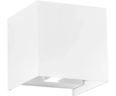 Sieninis šviestuvas 2x10W LED sieninis fasado šviestuvas ALFA, baltas, CCT, IP54