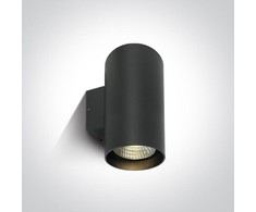 2x20W LED cilindro formos šviestuvas, antracito sp., 3000K, 67138L/AN/W