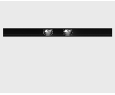 2x2W LED šviestuvas TUB XS A 22 į magnetinę sistemą IN_LINE, chromo sp., 3000K, 48V, 36°