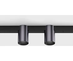 2x3,5W LED šviestuvas TUB OUT į magnetinę sistemą MINI_LINE 42, juodas, 3000K, dimeriuojamas