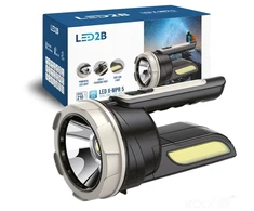 2x3W LED įkraunamas žibintuvėlis X-MPR 5 LED2B, juodas, 6000K