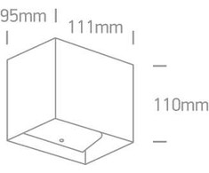 2x3W LED sieninis šviestuvas, juodas, 3000K, 67398C/B/W