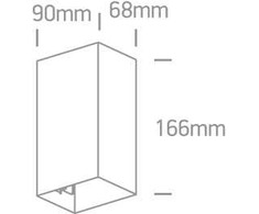 2x3W LED sieninis šviestuvas, juodas, 3000K, 67398A/B/W