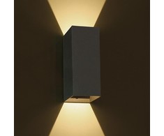 2x3W LED sieninis šviestuvas, antracito sp., 3000K, 67398A/AN/W