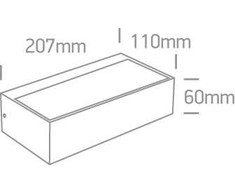 2x4,5W LED sieninis šviestuvas, antracito sp., 3000K, 67362C/AN/W
