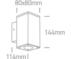 2x6W LED cilindro formos šviestuvas, juodas, 3000K, 67138A/B/W