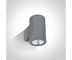 2x6W LED cilindro formos šviestuvas, pilkas, 3000K, 67138/G/W