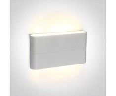 2x6W LED paviršinis lauko šviestuvas, baltas, 3000K, 67376A/W/W