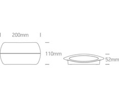 2x6W LED sieninis šviestuvas, baltas, 3000K, 67378A/W/W
