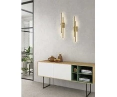 Bikuva.lt 2x6W LED sieninis šviestuvas SHADOW, aukso sp., 2700-3000K, A3796170O