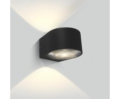 Sieninis šviestuvas 2x6W sieninis lauko šviestuvas, su lęšiu, antracito spalvos, IP65, 67480B/AN/W