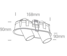 2x6,5W LED įleidžiamas pakreipiamas šviestuvas, baltas, 3000K, 11207C/W/W