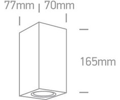 Paviršinis lauko šviestuvas, GU10, juodas, 67426A/B