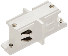 3 fazių bėgelių tiesus sujungimas, baltas, 6CON411602B