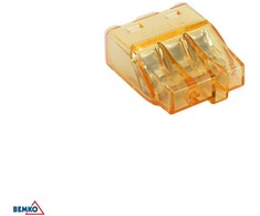 Bemko 3 polių jungtis, 0,5-2,5mm2, 100vnt
