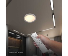 Lubinis šviestuvas 30/60W LED paviršinis šviestuvas, juodos sp., 3000-6500K, dimeriuojamas
